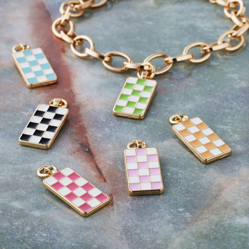 Checkerboard Charms by Bead Landing™