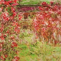 16" Impressionist Floral Softline Throw Pillow by Ashland®