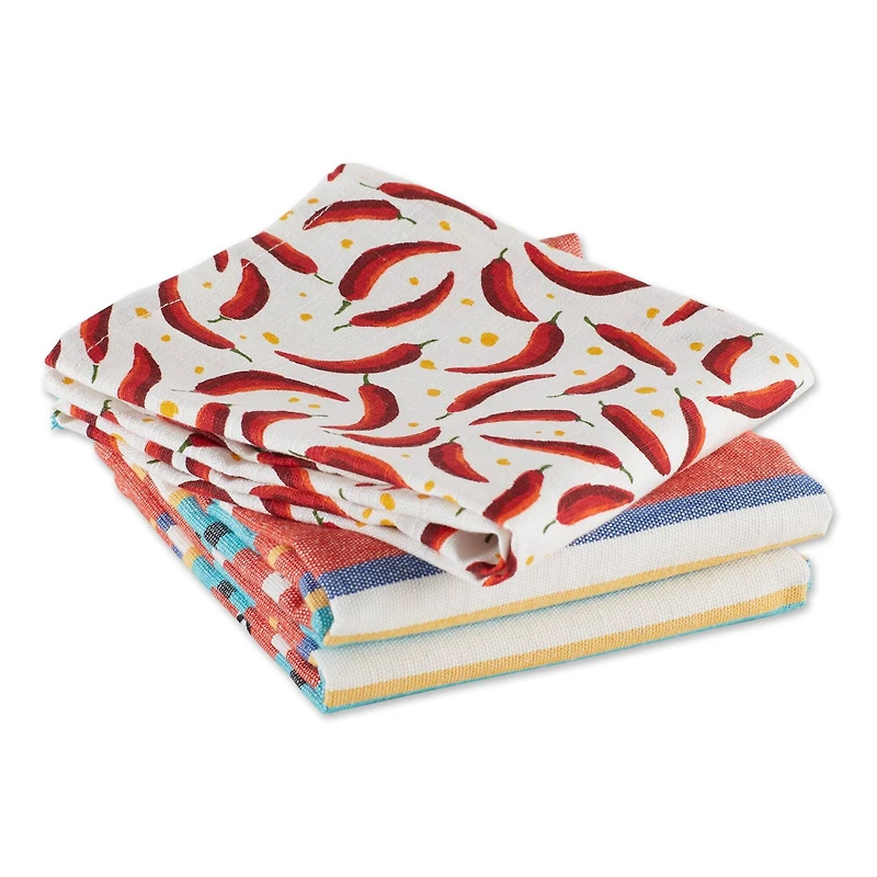DII® Verano Chilis Dishtowel Set