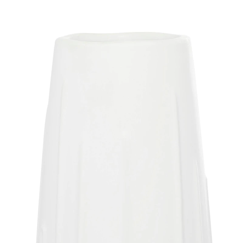 CosmoLiving by Cosmopolitan White Ceramic Contemporary Vase