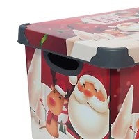 Simplify Santa Clause is Coming to Town Storage Tote Bin