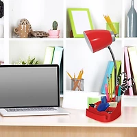 LimeLights 18.5" Gooseneck Desk Lamp with Tablet Stand and USB Port