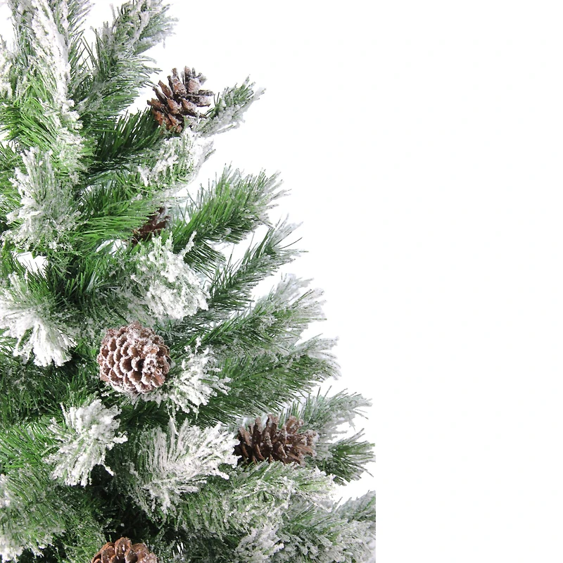 4ft. Unlit Flocked Angel Pine Artificial Christmas Tree