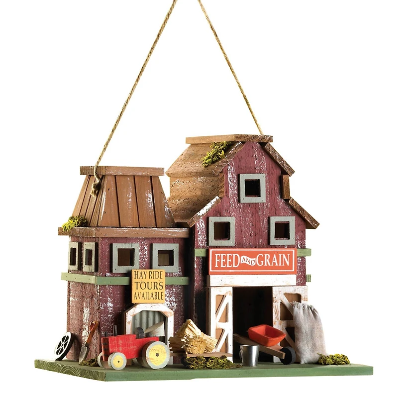 10.25" Rustic Farmstead Birdhouse