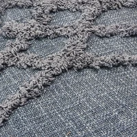 Hello Honey® Stonewashed Blue Tufted Chevron Pattern Slub Pillow