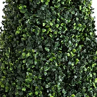 7ft. UV-Resistant Potted Boxwood Topiary Cone Tree