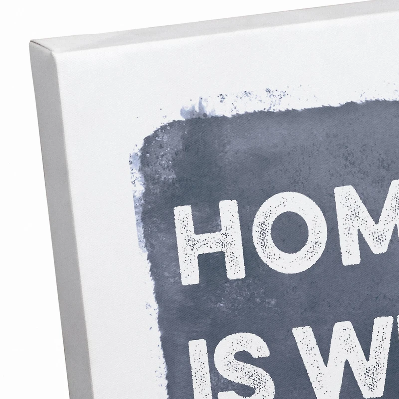 Home Is Where You Drop Your Anchor Canvas Wall Art