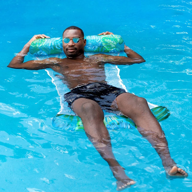 PoolCandy Resort Collection Pool Hammock with Palm Print