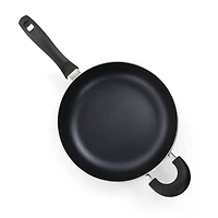 Oster Clairborne 10.25" Charcoal Gray Aluminum Sauté Pan with Lid