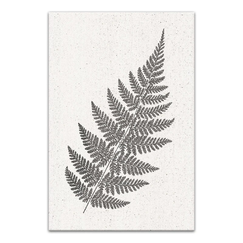 Linen Fern Canvas Wall Art