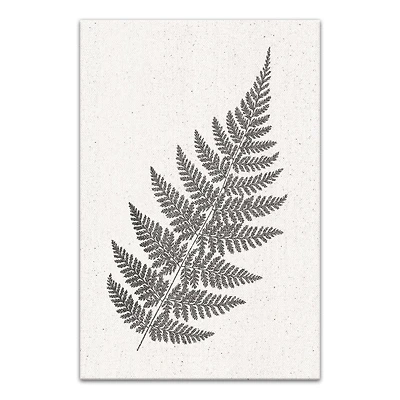 Linen Fern Canvas Wall Art