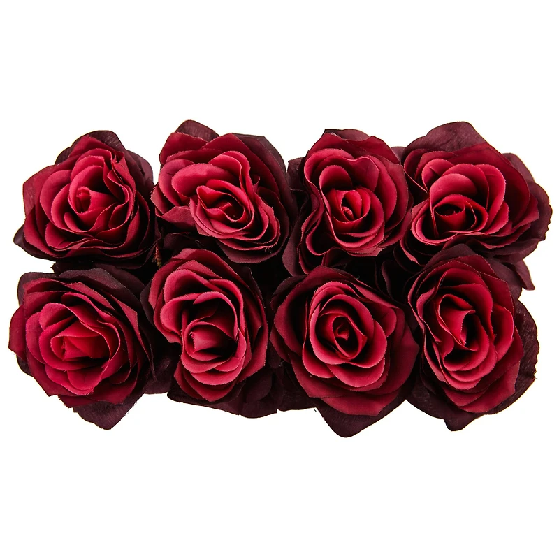 Rose Arrangement In Black Square Vase