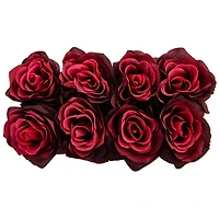 Rose Arrangement In Black Square Vase