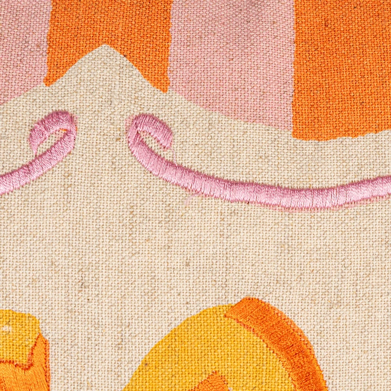 Hello Honey® 18" Orange & Yellow Ciao Bella Accent Pillow