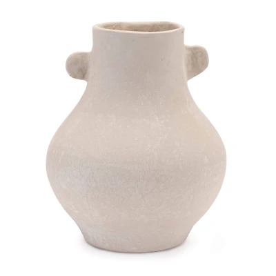 9.75" Recycled Paper Chalk Vase