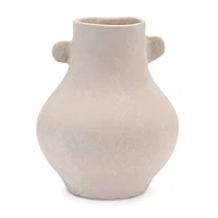 9.75" Recycled Paper Chalk Vase