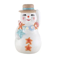 10" Ceramic Beach Snowman