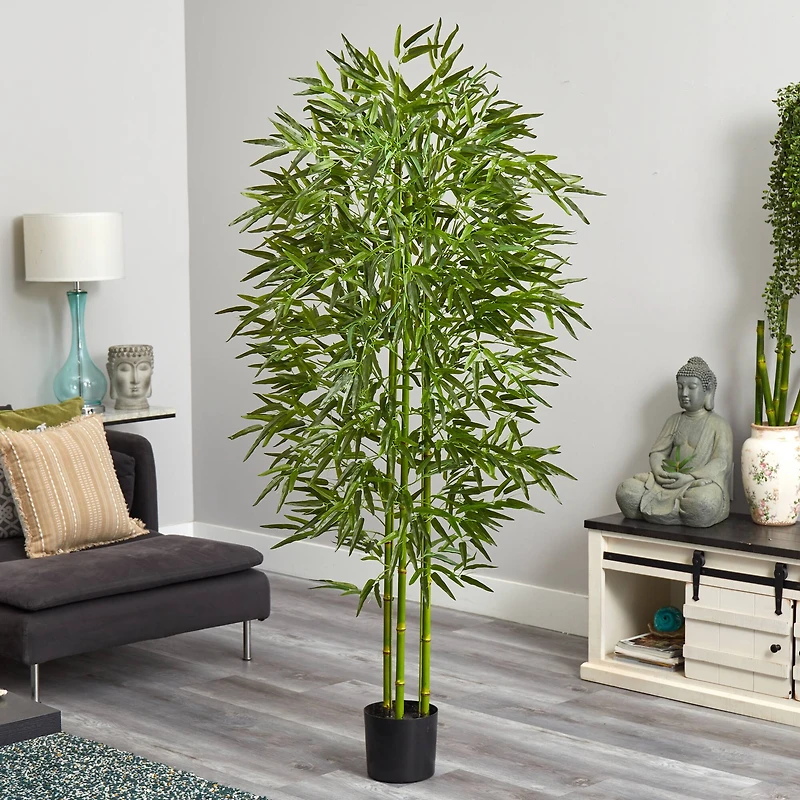 6ft. Potted UV Resistant Bamboo Tree