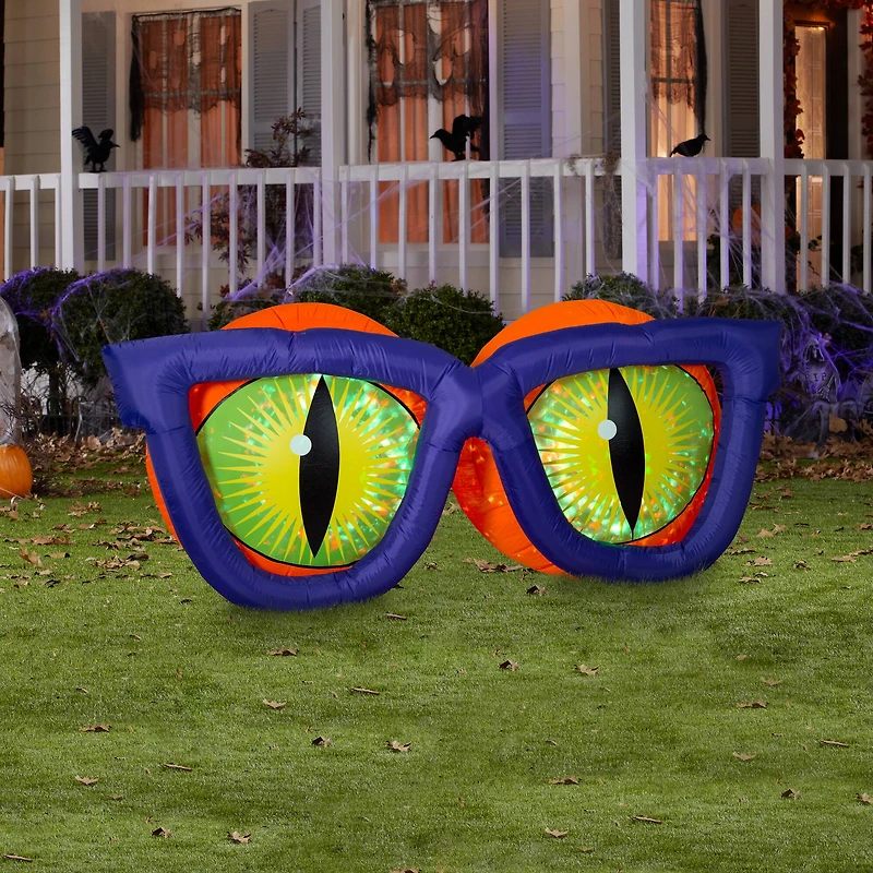4ft. Airblown® Inflatable Projection Kaleidoscope Evil Eyes