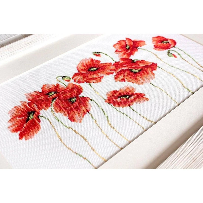 Luca-s Poppies Counted Cross Stitch Kit