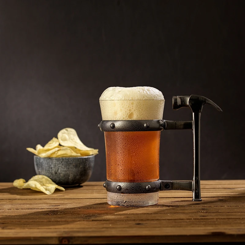 JoyJolt® Tools Collection 17oz. Hammer Handle Single Beer Mug