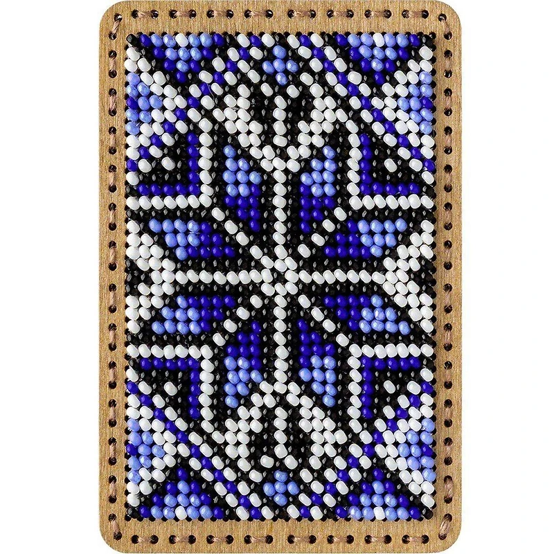 Wonderland Crafts Blue Bead Embroidery Needle Box Kit