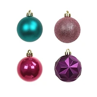 40 Pack 2.2" Jewels & Jolly Shatterproof Ball Ornaments by Ashland®