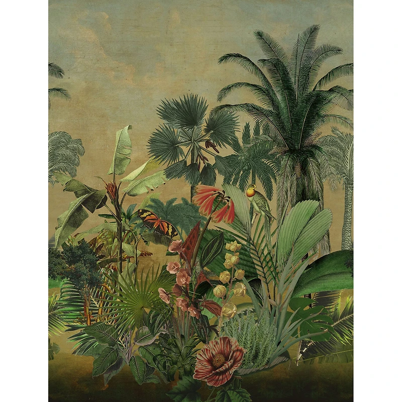 Mr. Kate Hilo Tropical Island Tapestry Peel & Stick Mural