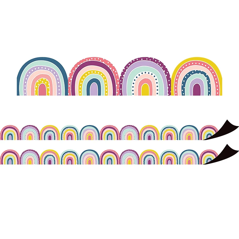 Teacher Created Resources Oh Happy Day Rainbows Magnetic Border, 48ft.