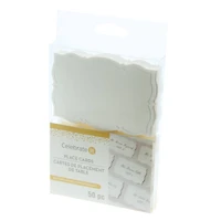 Ornate Silver Border Place Cards, 50ct. by Celebrate It™
