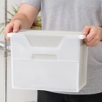 IRIS® Large Open Top Plastic File Box