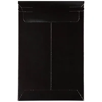 JAM Paper 6" x 9" Black Flat Photo Mailer Peel & Seal Closure Envelopes, 6ct.