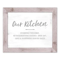 Our Kitchen 20" x 16" Western White Framed Print