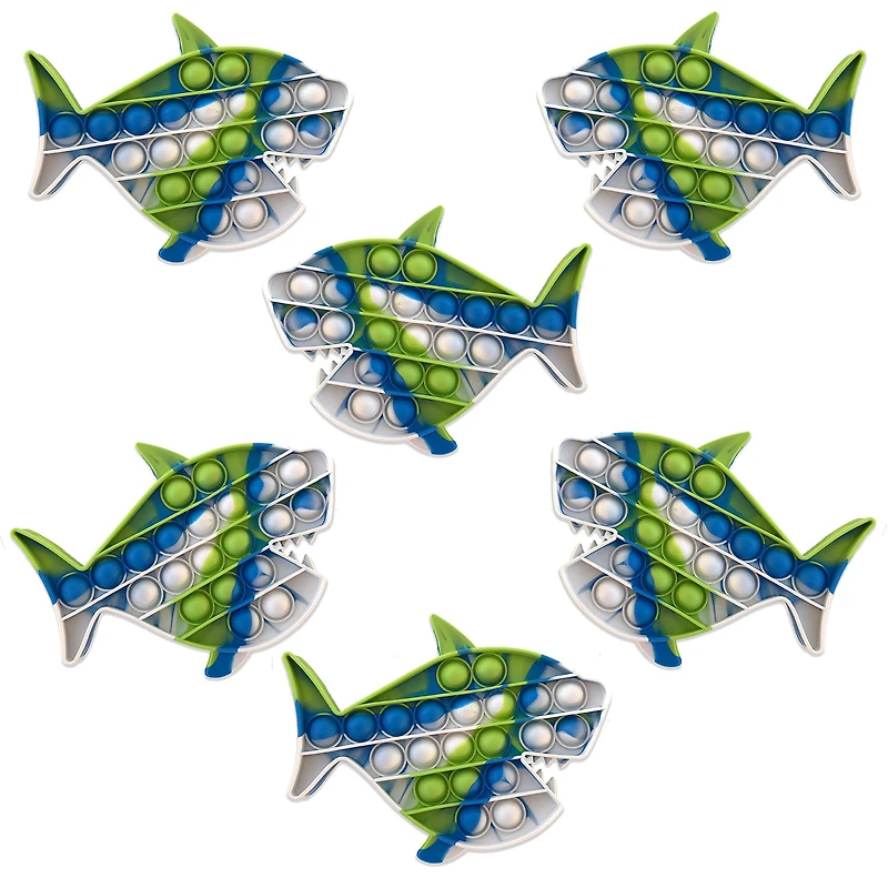 GottaPop Sharks Pop It Fidget Toy Party Favors, 6ct.