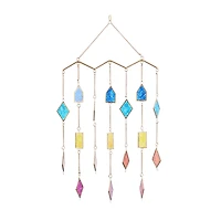 The Novogratz Multi Metal Contemporary Windchime, 29" x 17" x 2"