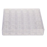 The Beadsmith® 6.5'' x 5.5'' x 1'' Clear Storage Box with Jars