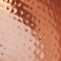 Hello Honey® 14" Copper Finish Round Hammered Metal Bowl