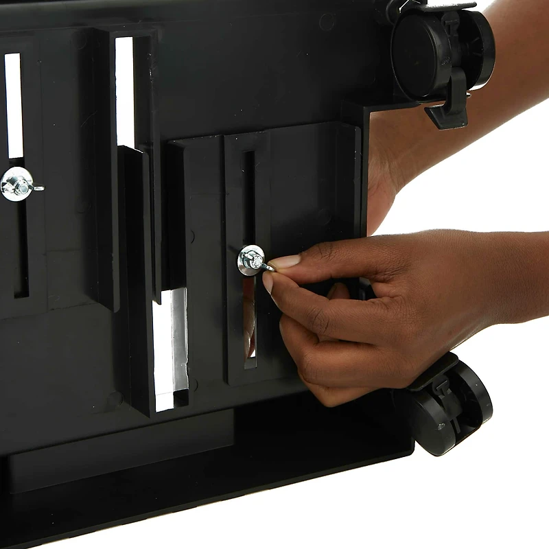 Mind Reader Black Adjustable Mobile Computer Stand