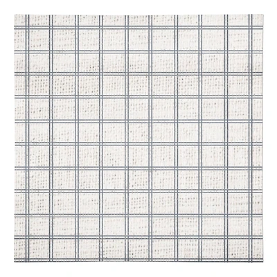 Slate Windowpane Pattern 10" x 10" Cotton Twill Napkin