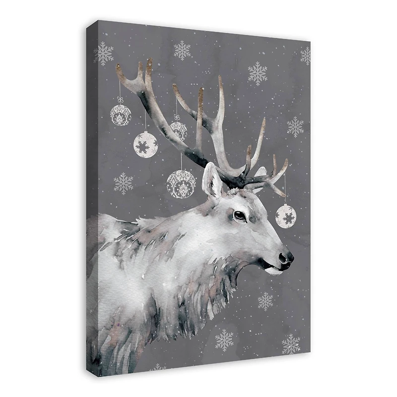 Christmas Reindeer Canvas Wall Art