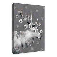 Christmas Reindeer Canvas Wall Art