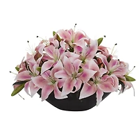 Lily Centerpiece Artificial Floral Arrangement