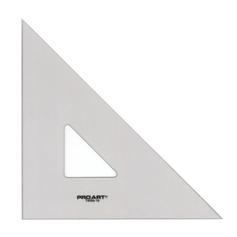 Pro Art® 10" Smoke 45/90 Triangle With Ink Edge & Finger Lift