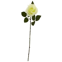 White Artificial Rose Stem, 24ct.