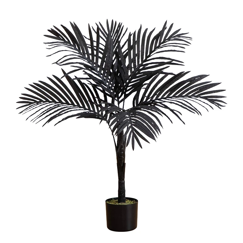 3ft. Artificial Halloween Black Golden Cane Tree