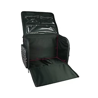 Everything Mary Gray & Pink Abstract 4 Wheel Collapsible Deluxe Sewing Machine Storage Case