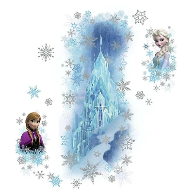 RoomMates Frozen Ice Palace Elsa & Anna Peel & Stick Giant Wall Decals