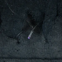 Lighted Raggedy Halloween Valance- 5.75' - Purple LED Lights