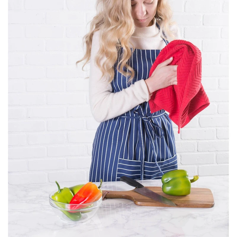 DII® Nautical Blue Pinstripe Chef Apron