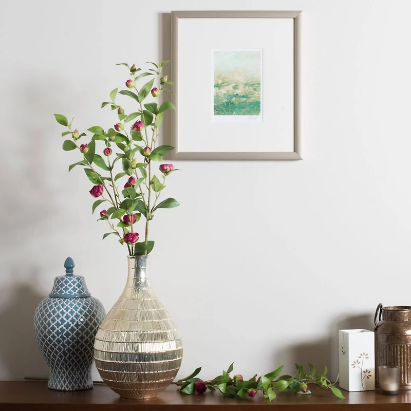 Artificial Burgundy Tea Rose Spray, 3ct.